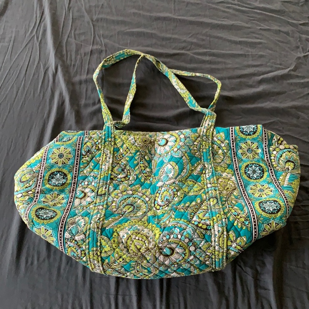 Large Vera Bradley Zippered Duffel Bag